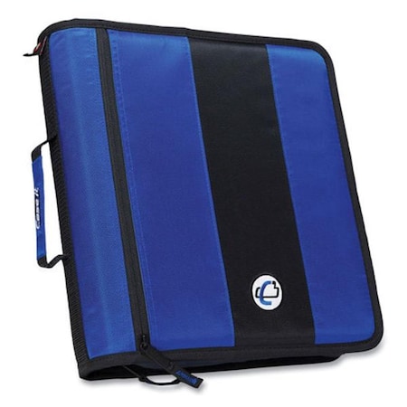 Case-It Case It  King Size Mighty Zip Tab Binder - 3 Rings - 4 in. Capacity - Black CAED186BLK